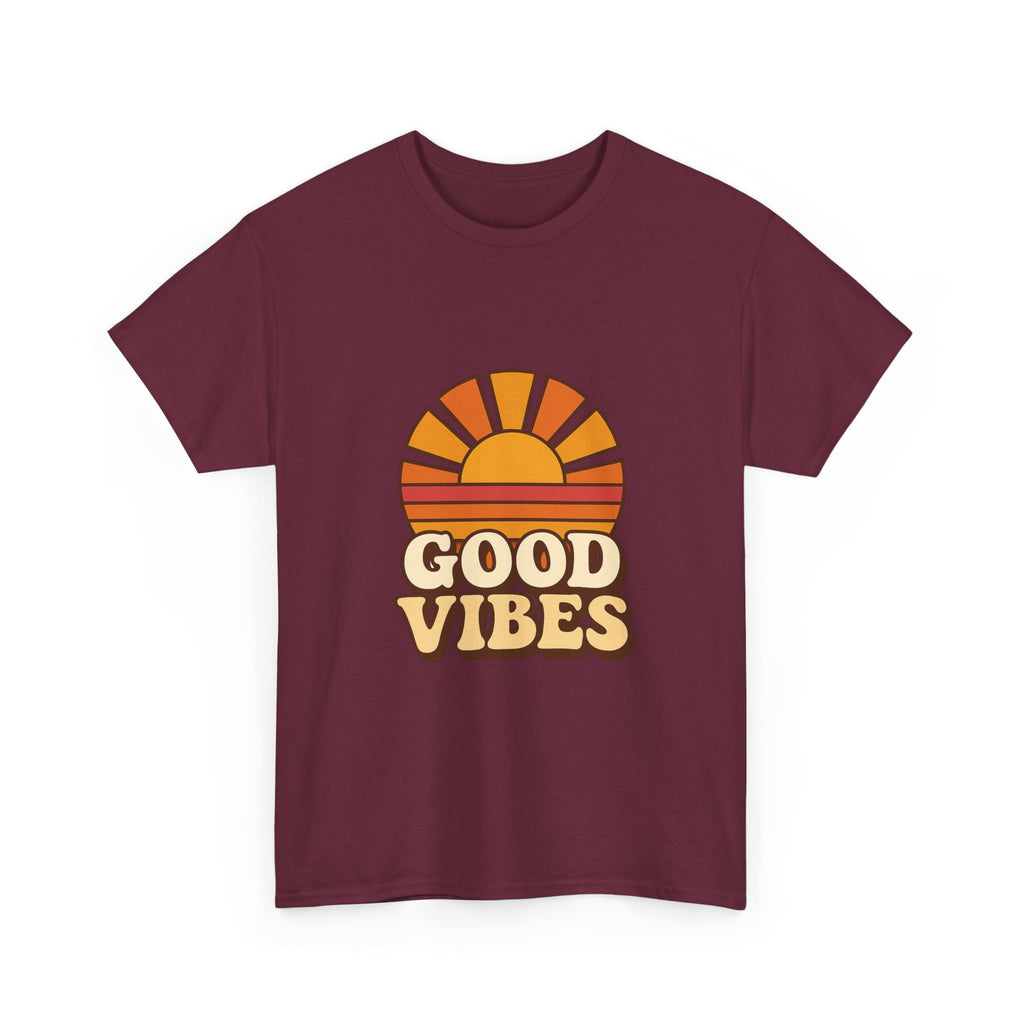 Camiseta Retro Good Vibes | Vintage Sunset Tee
