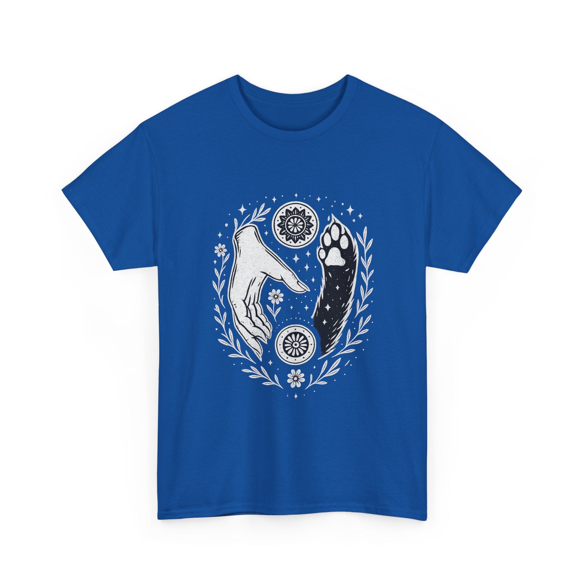 Camiseta Boho Mística Mano y Huella para Amantes de Perros – MysticBohoCo