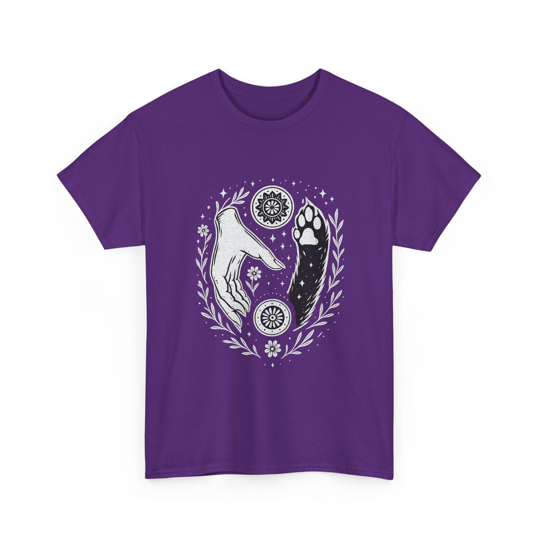 Camiseta Boho Mística Mano y Huella para Amantes de Perros – MysticBohoCo