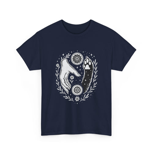 Camiseta Boho Mística Mano y Huella para Amantes de Perros – MysticBohoCo