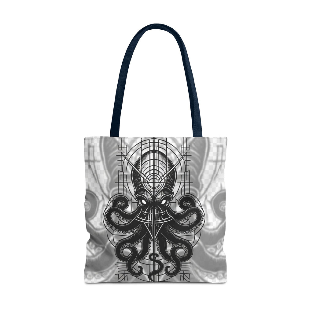 Tote Bag — Pulpo Lovecraftiano oscuro con símbolos ocultistas
