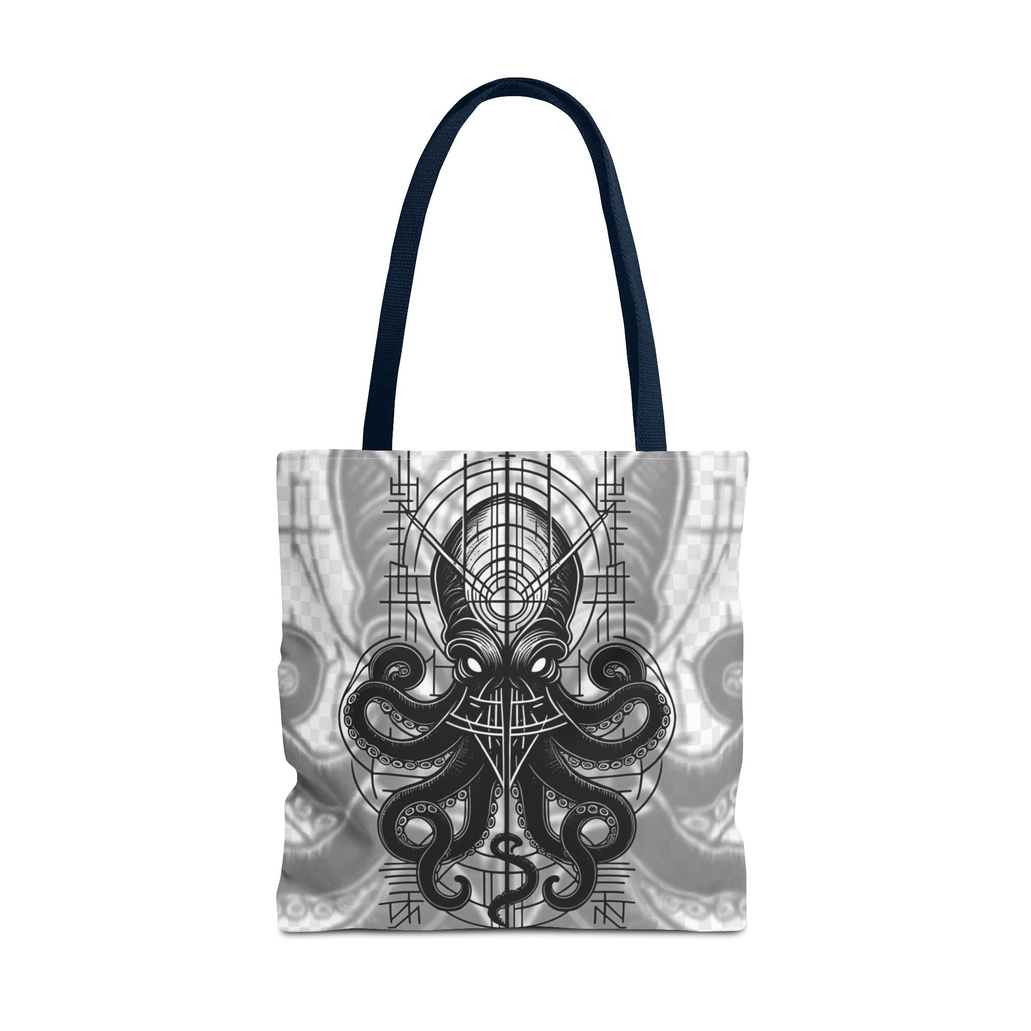 Tote Bag — Pulpo Lovecraftiano oscuro con símbolos ocultistas