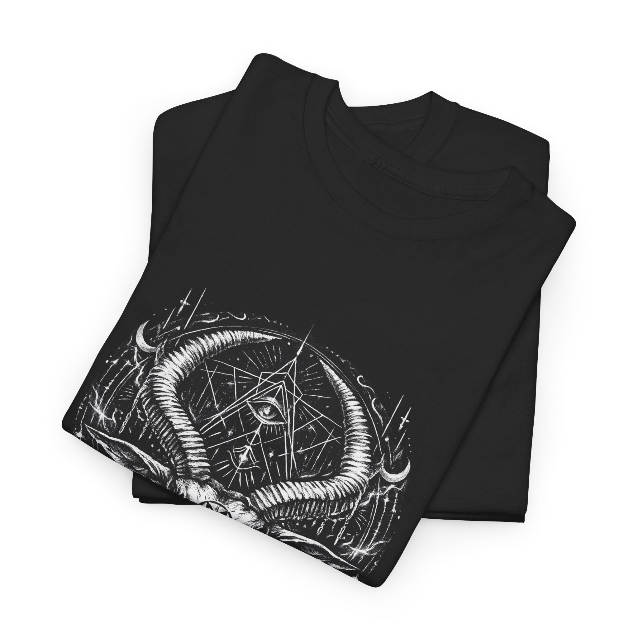 Camiseta Cabra Oculta Mística | Occult Goat Skull T-Shirt