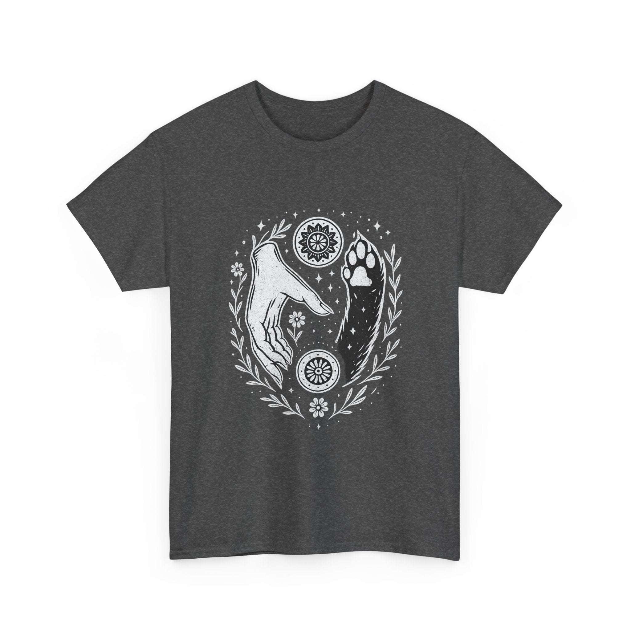 Camiseta Boho Mística Mano y Huella para Amantes de Perros – MysticBohoCo