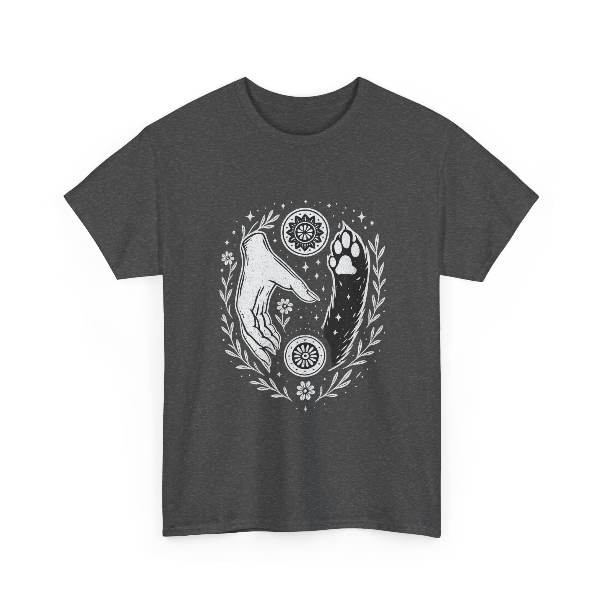 Camiseta Boho Mística Mano y Huella para Amantes de Perros – MysticBohoCo