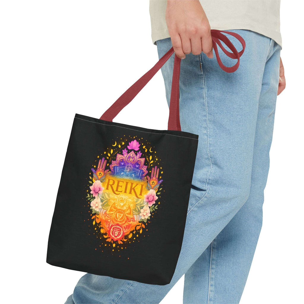 Tote Bag Reiki de Poliéster Duradero | Diseño Espiritual
