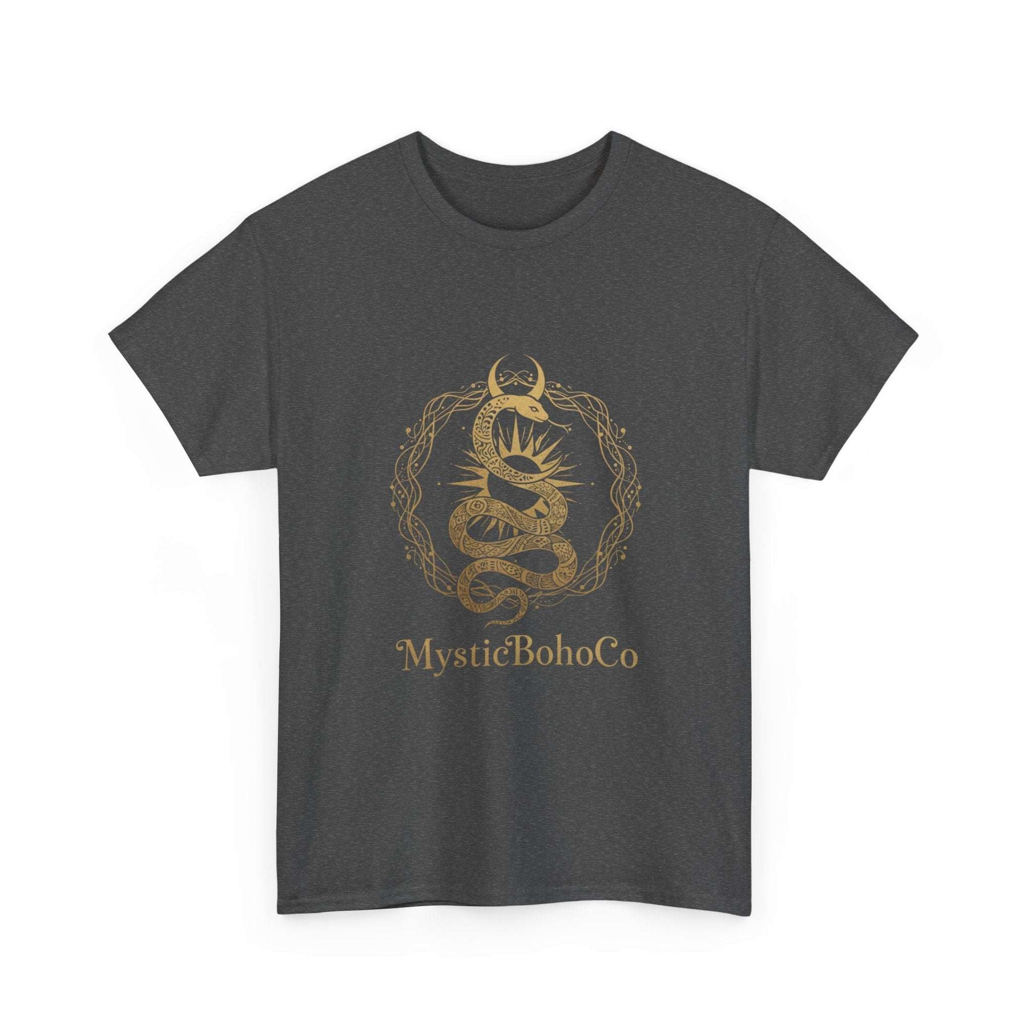 Camiseta Boho Mística Serpent Moon | Mystic Snake Lotus Tee