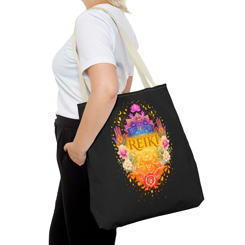Tote Bag Reiki de Poliéster Duradero | Diseño Espiritual