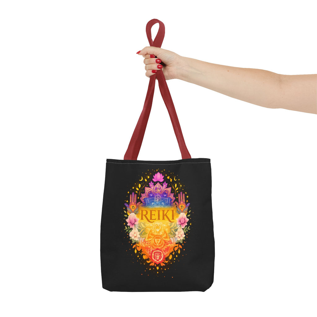 Tote Bag Reiki de Poliéster Duradero | Diseño Espiritual