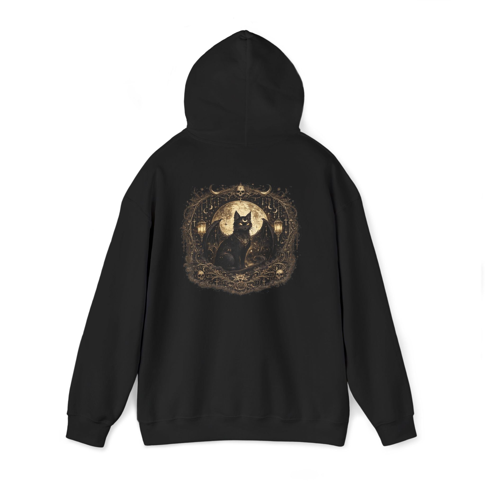 Sudadera Mística Gato Negro | Mystic Hoodie Gothic