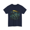 Dark Nautical Lighthouse Tee — Bright Beacon & Mystical Sea Tentacles