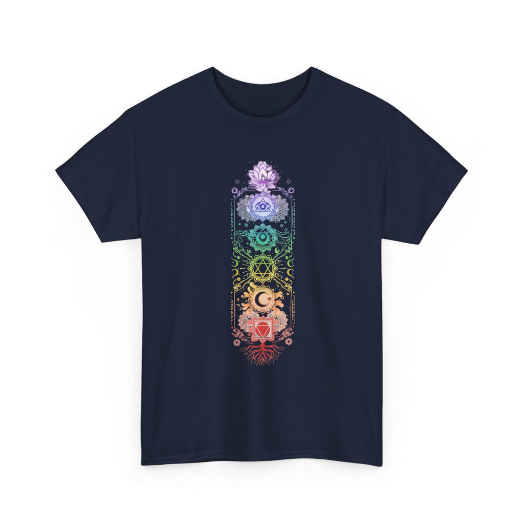 T-shirt Chakras Mystiques | T-shirt bohème Énergie Chakra