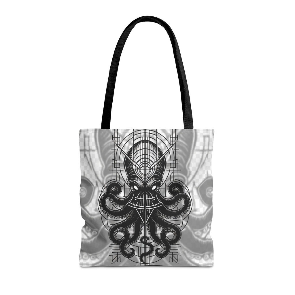 Tote Bag — Pulpo Lovecraftiano oscuro con símbolos ocultistas