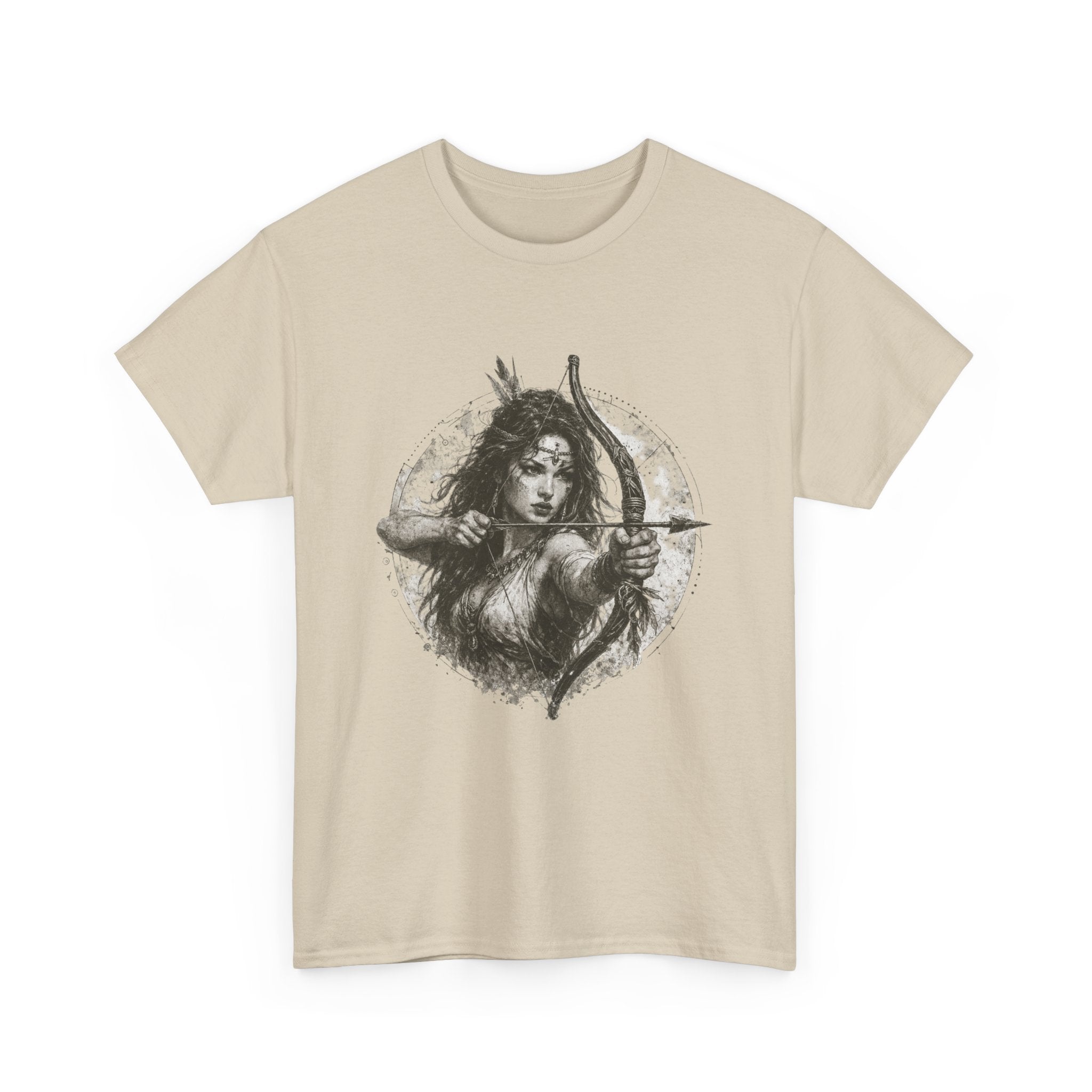 Artemis Goddess Archer Vintage Tee — Griega Diosa Arquera