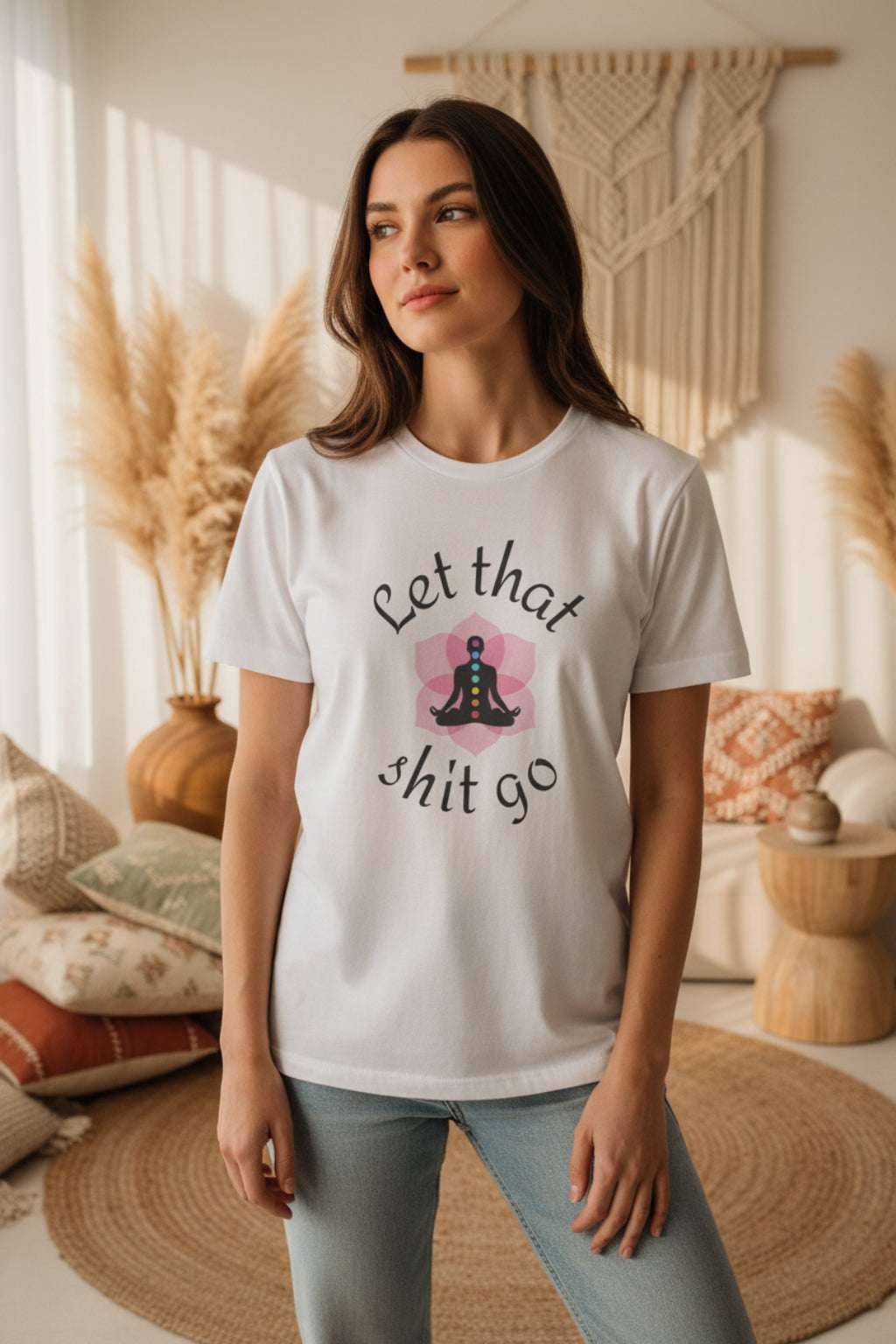Camiseta Let That Shit Go | Yoga Mindfulness Tee