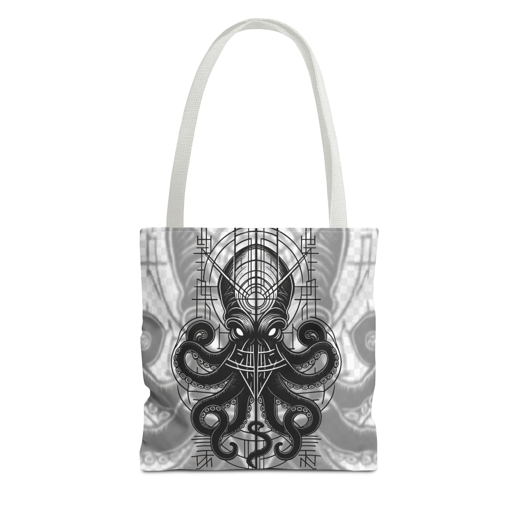 Tote Bag — Pulpo Lovecraftiano oscuro con símbolos ocultistas