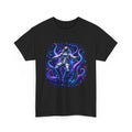 Astronaut & Purple Octopus Cosmic Tee — Surreal Space-Marine Graphic T-Shirt