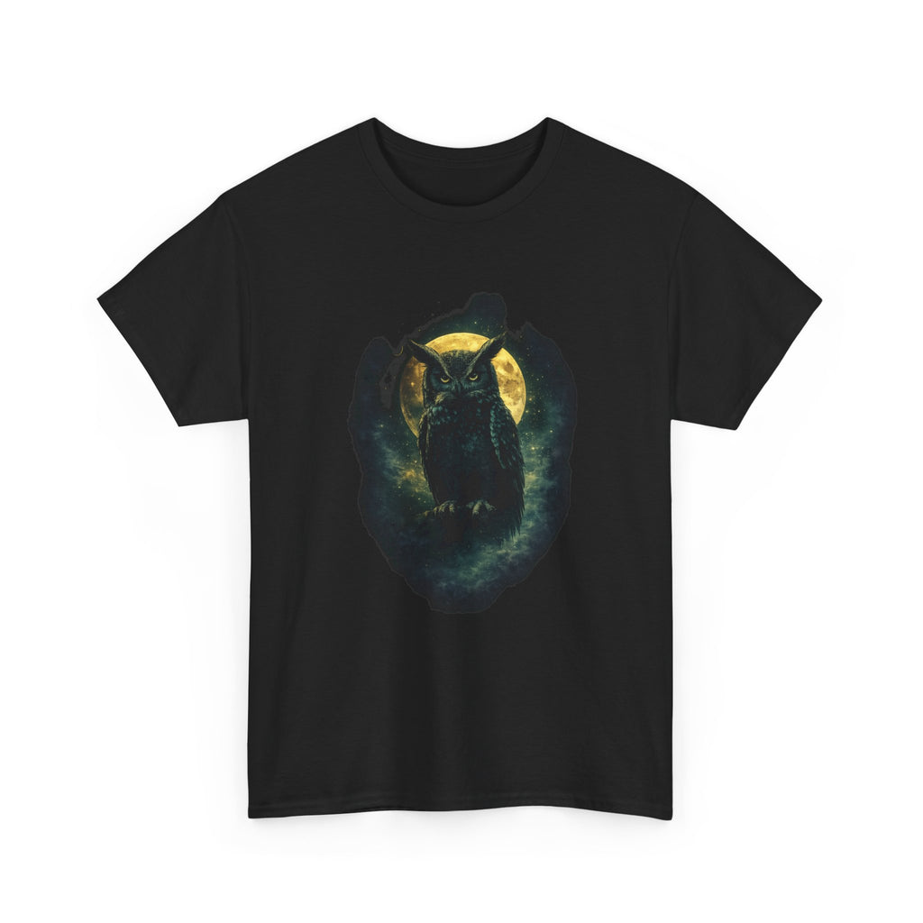 Camiseta búho y luna - diseño gótico místico