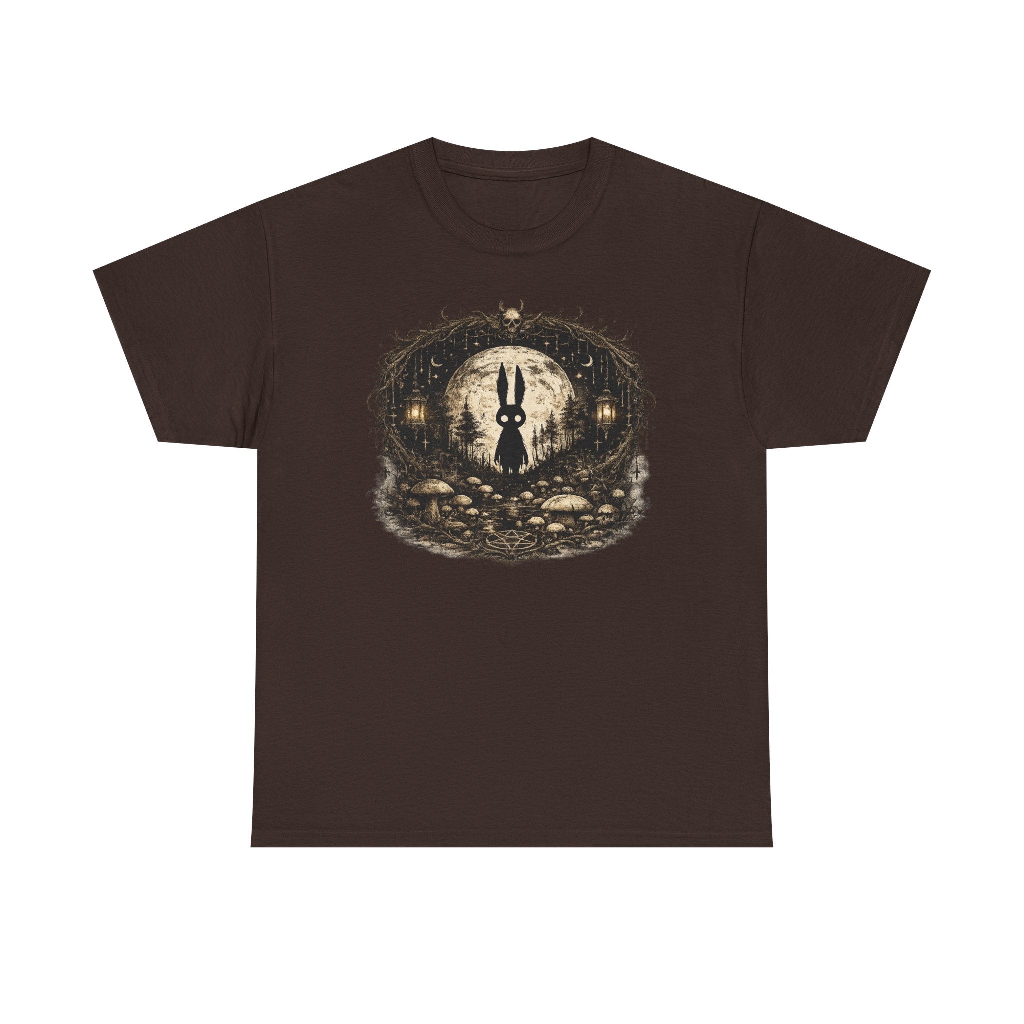 Camiseta Conejo Místico Oscuro | Occult Rabbit Boho T-Shirt