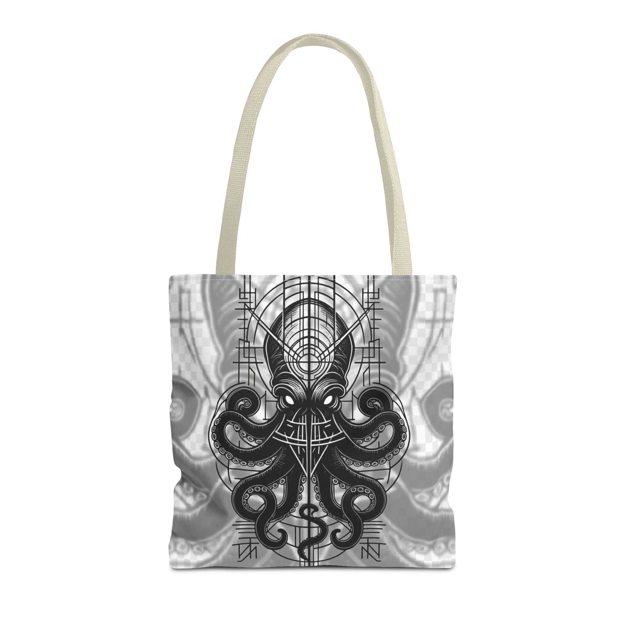 Tote Bag — Pulpo Lovecraftiano oscuro con símbolos ocultistas