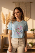 Camiseta Floral & Butterflies | Boho Spring Tee