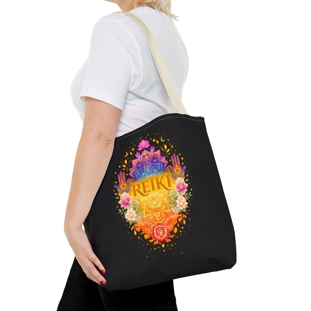 Tote Bag Reiki de Poliéster Duradero | Diseño Espiritual