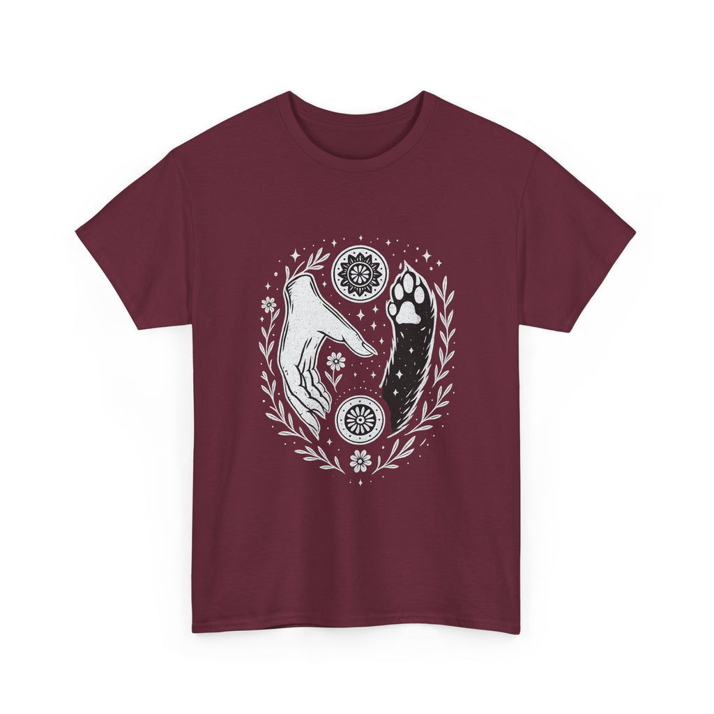 Camiseta Boho Mística Mano y Huella para Amantes de Perros – MysticBohoCo