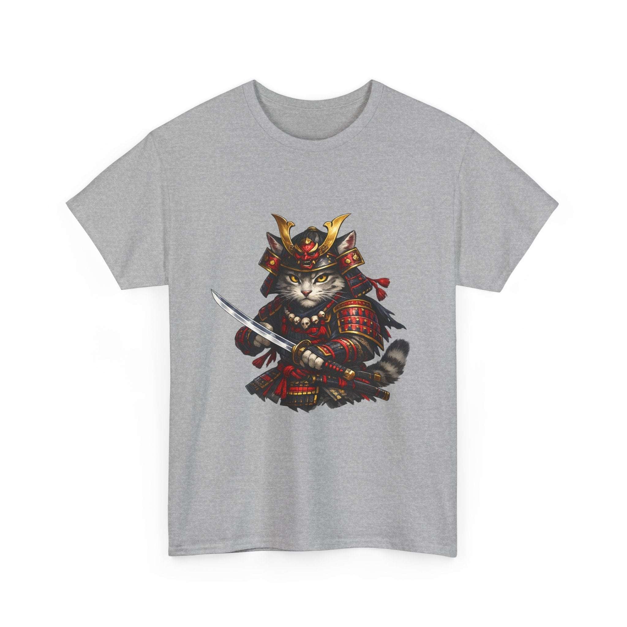 Camiseta Samurai Cat Místico | Japanese Warrior Cat Shirt