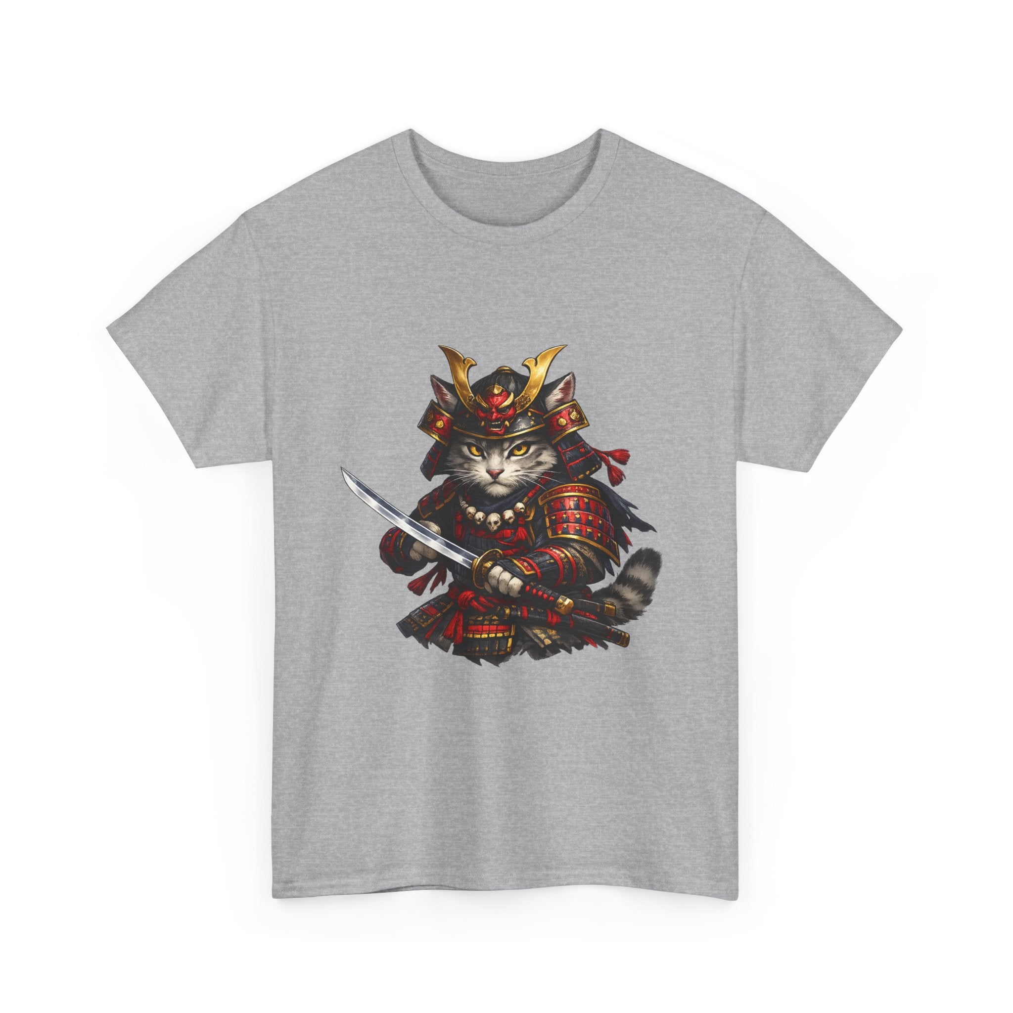 Camiseta Samurai Cat Místico | Japanese Warrior Cat Shirt