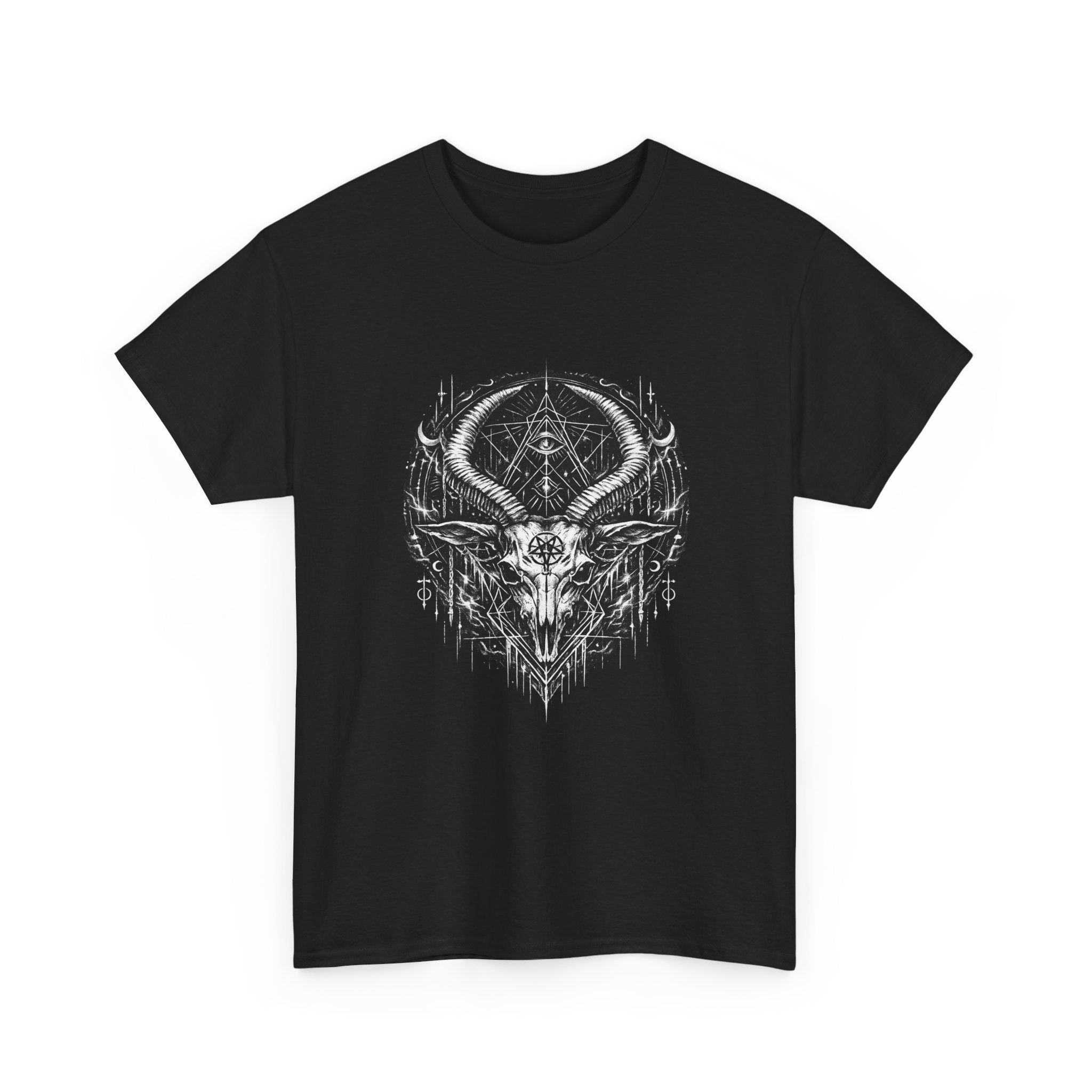 Camiseta Cabra Oculta Mística | Occult Goat Skull T-Shirt