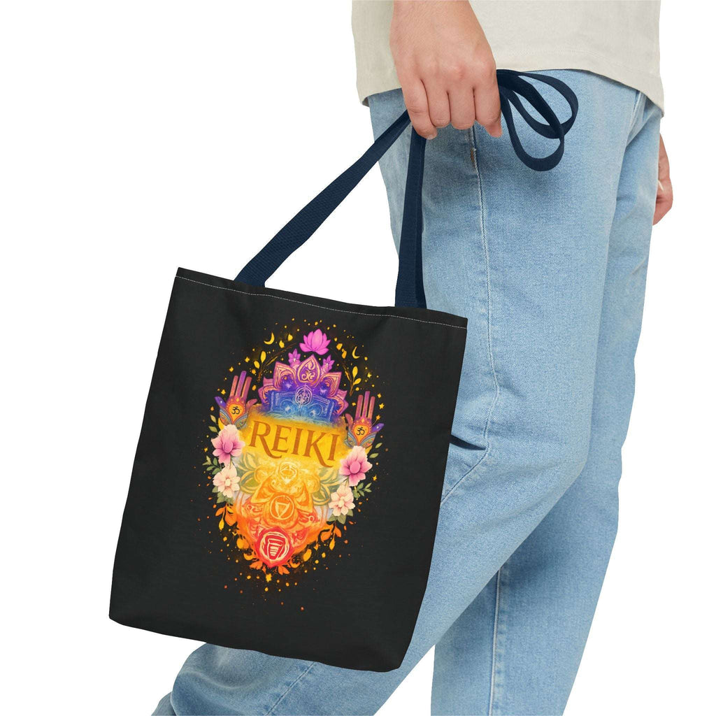 Tote Bag Reiki de Poliéster Duradero | Diseño Espiritual