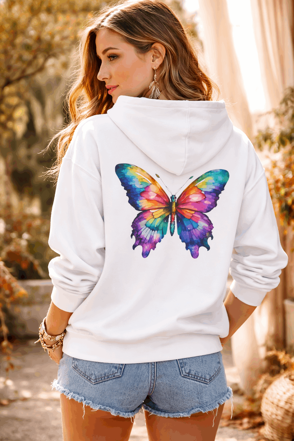 Sudadera Boho Mariposa MysticBohoCo Hoodie