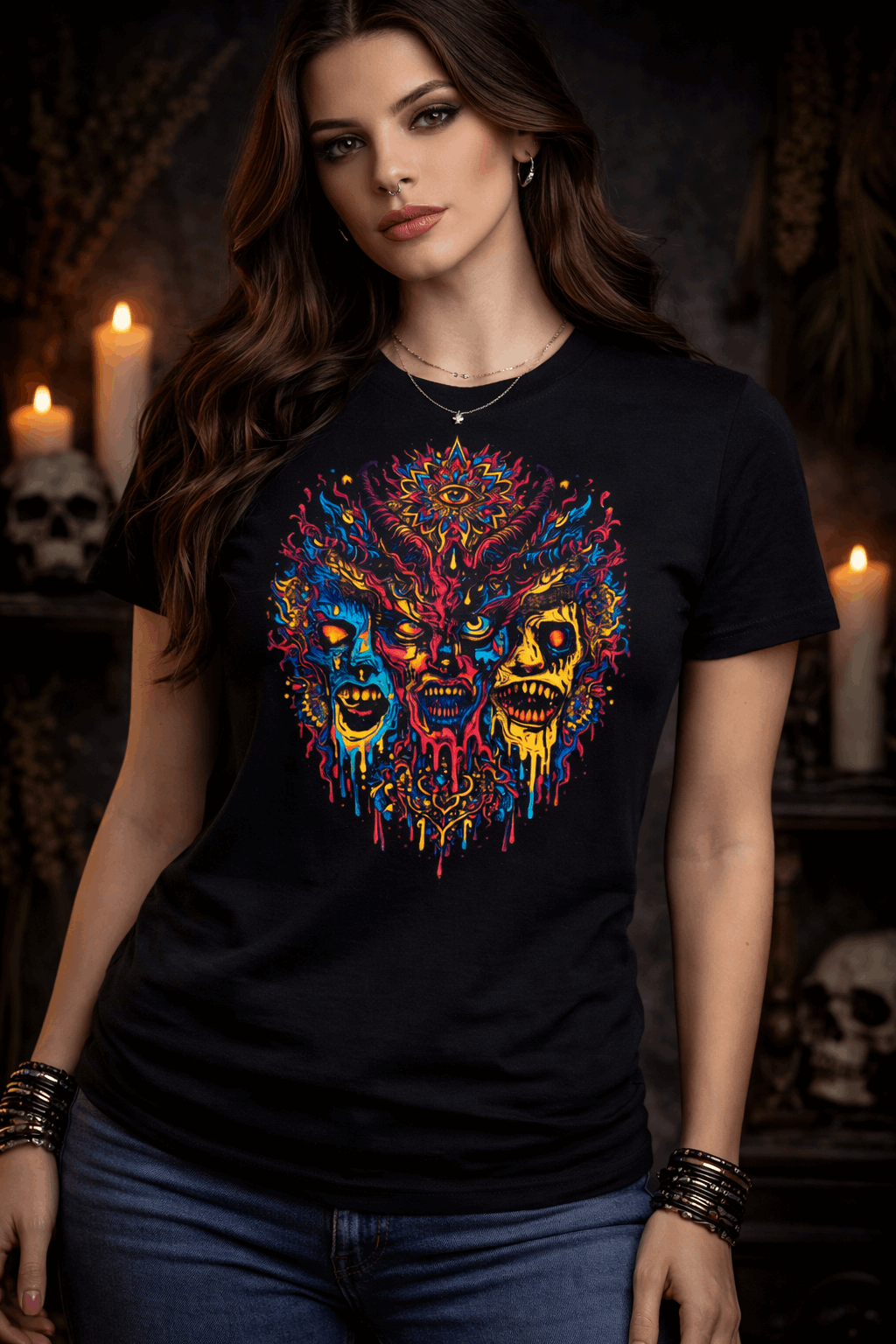 Camiseta Demonio Psicodélico | Mystic Demon Tee