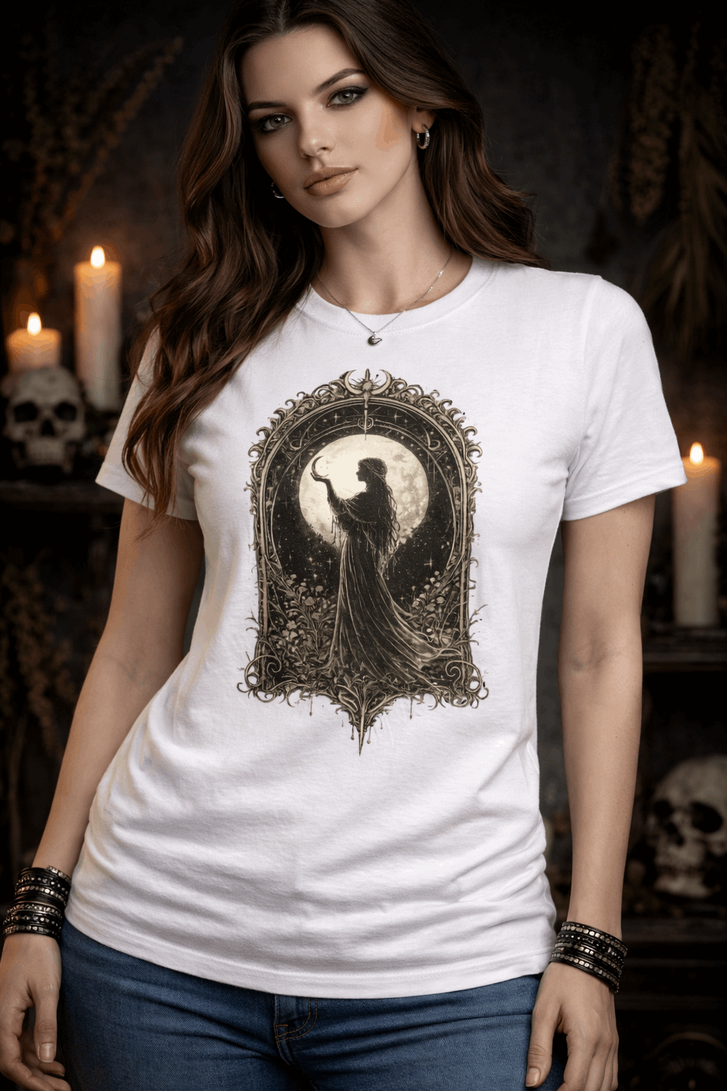 Camiseta Diosa Lunar Mística | Moon Goddess Tee
