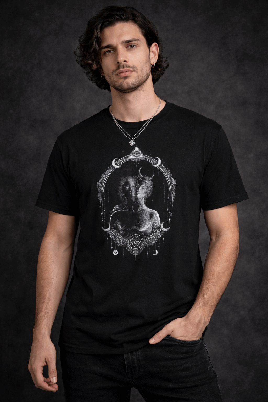 Camiseta Mística Occult Moon Shirt MysticBohoCo