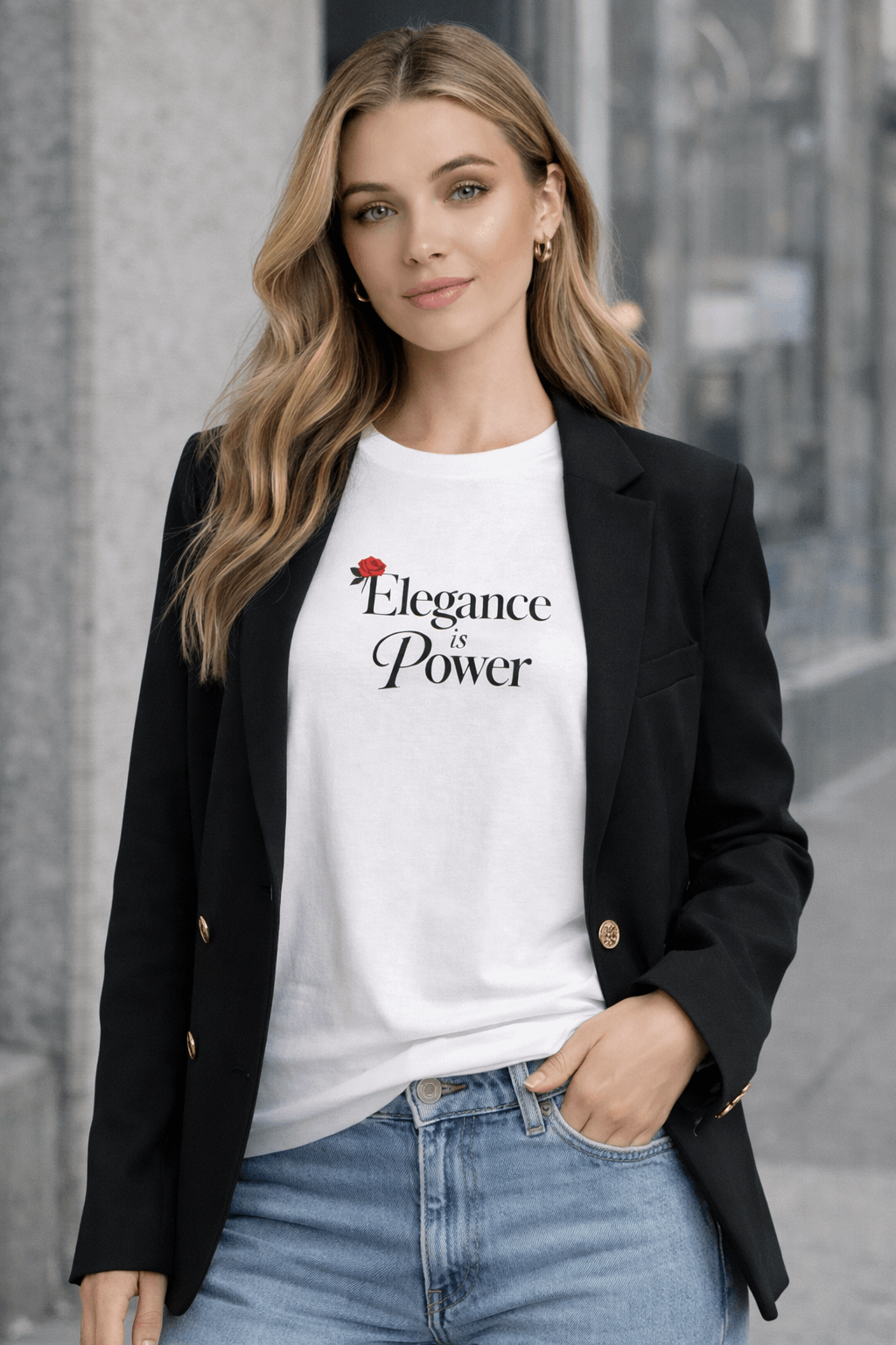 Camiseta Elegance is Power | Boho Chic Tee