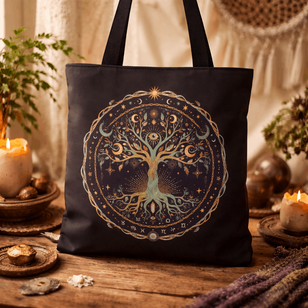 Tote Bag Árbol de la Vida | Poliéster Duradero Espiritual