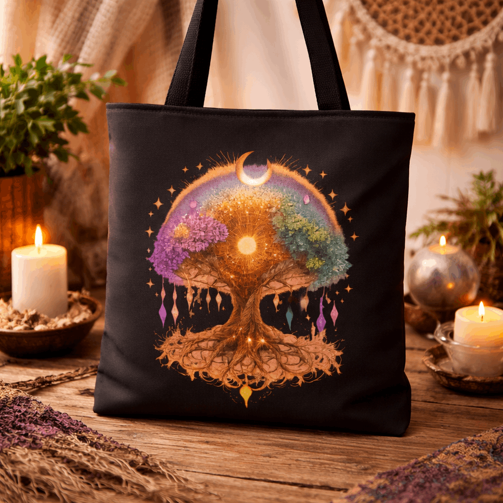 Tote Bag Árbol de la Vida | Poliéster Duradero Místico