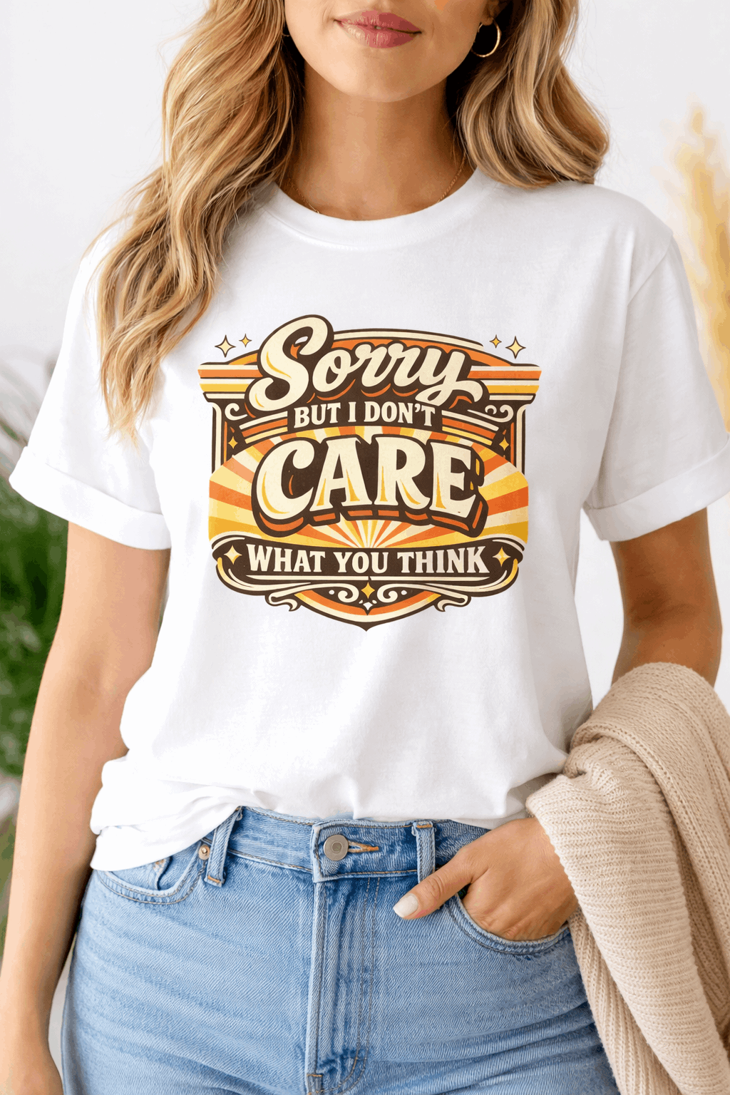 Camiseta Rebel Boho | Sorry But I Don’t Care Tee