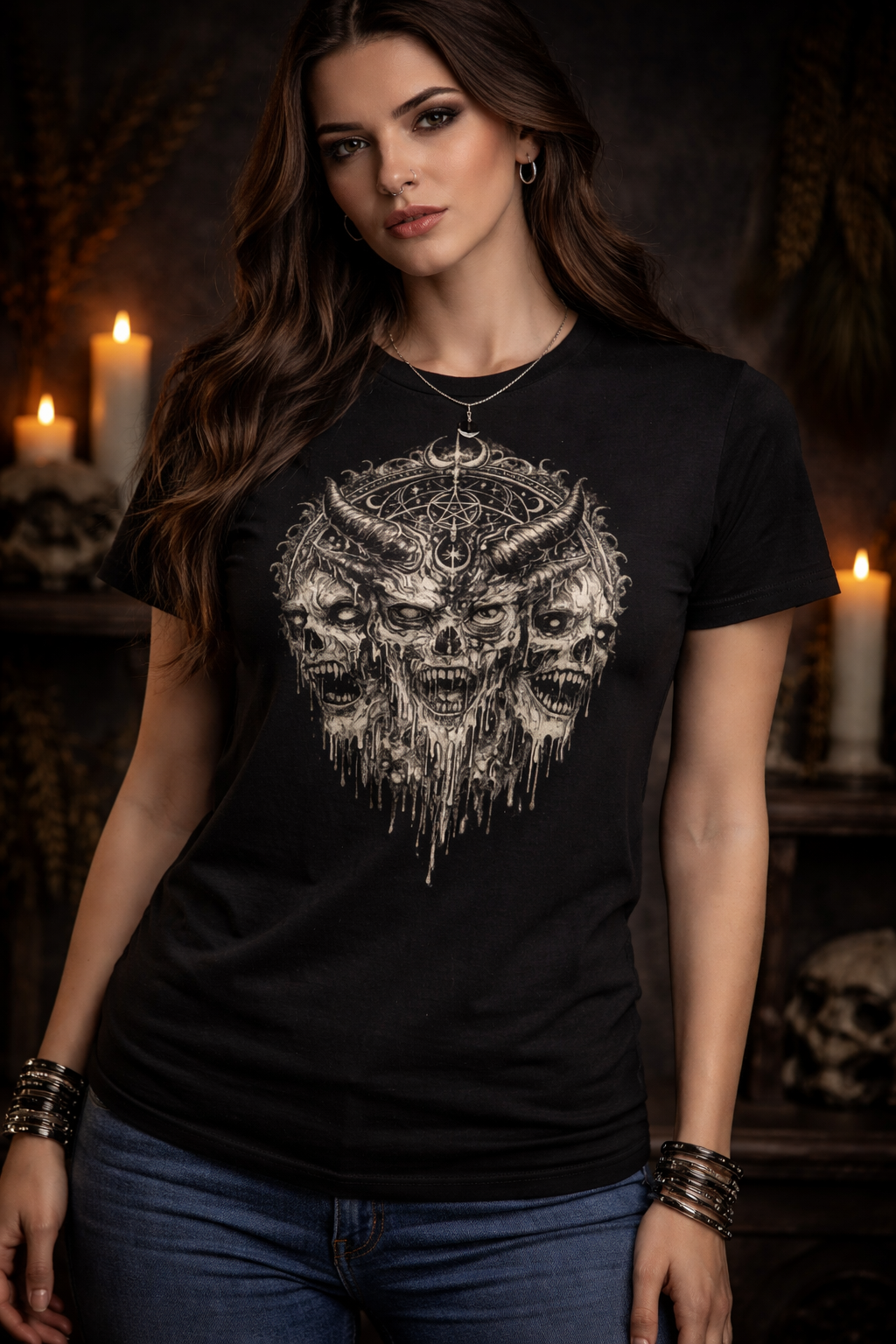 Camiseta Demonio Místico | Occult Skull T-Shirt