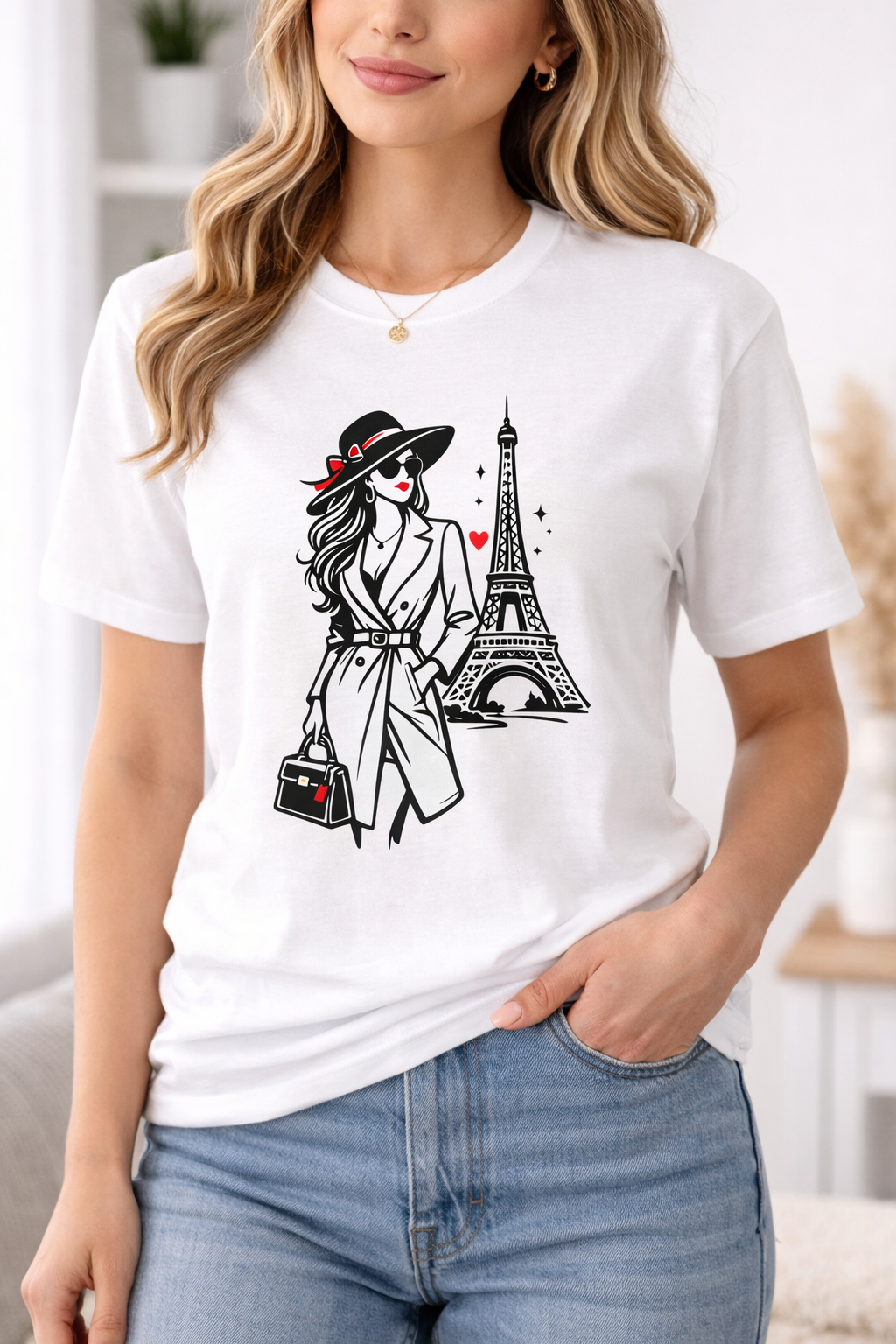 Camiseta Paris Boho Chic | Eiffel Mystic Tee
