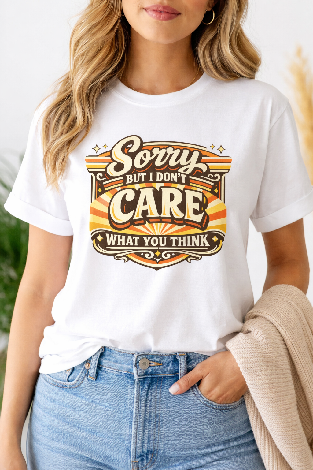 Camiseta Rebel Boho | Sorry But I Don’t Care Tee