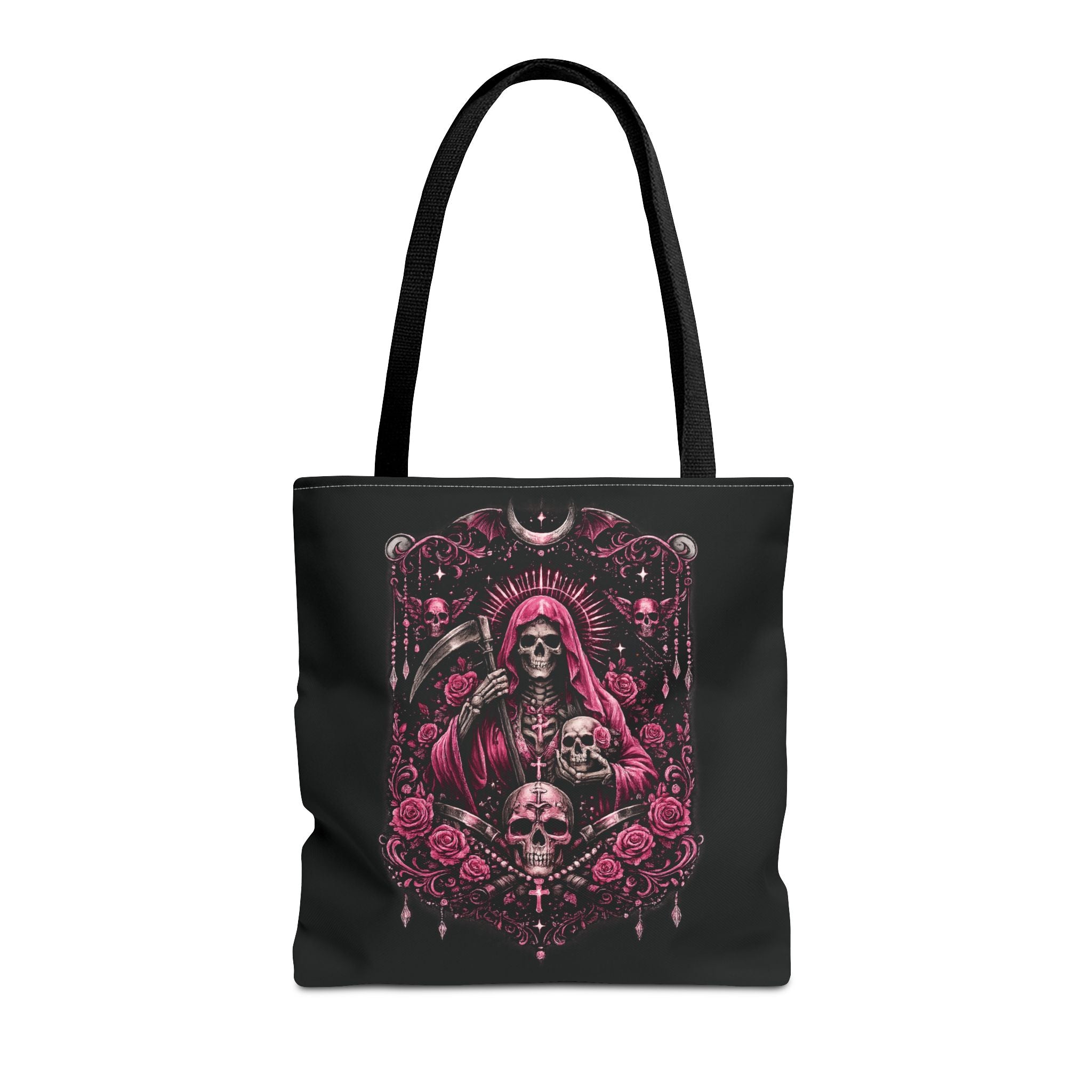 Tote Bag Santa Muerte Gothic Boho Negra
